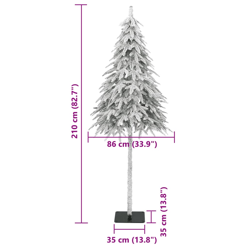 Artificial Christmas Tree with Flocked Snow 82.7