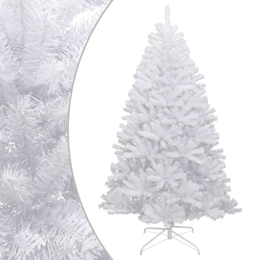 Artificial Hinged Christmas Tree with Flocked Snow 94.5"
