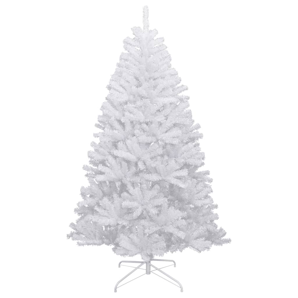 Artificial Hinged Christmas Tree with Flocked Snow 94.5"