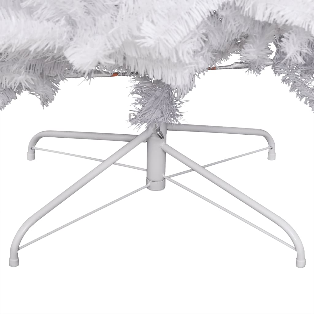 Artificial Hinged Christmas Tree with Flocked Snow 94.5"