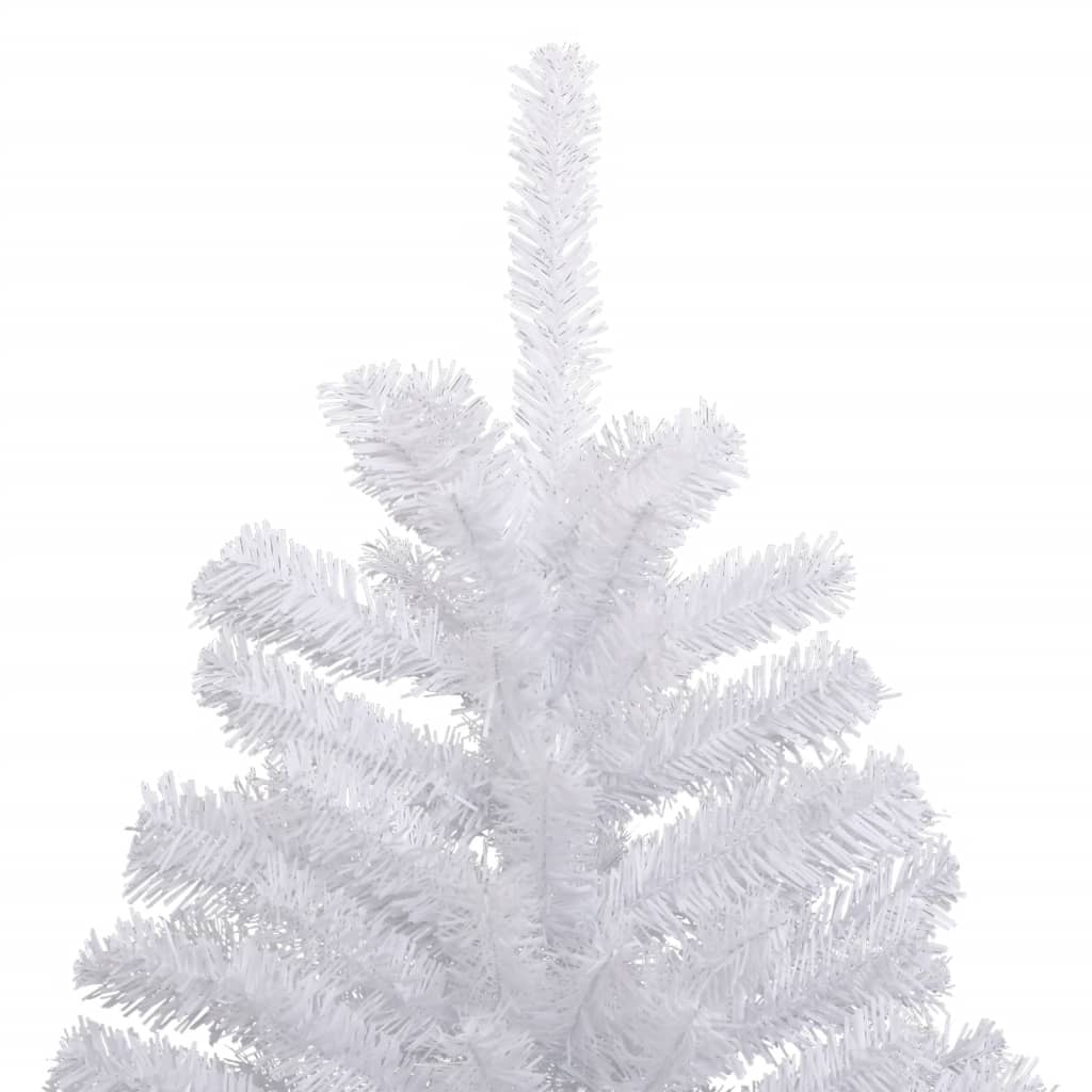 Artificial Hinged Christmas Tree with Flocked Snow 94.5"