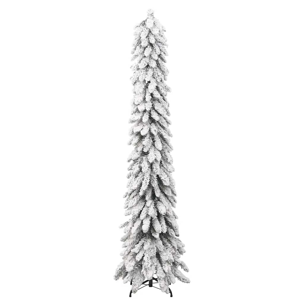 Artificial Pre-lit Christmas Tree with 100 LEDs and Flocked Snow 70.9"