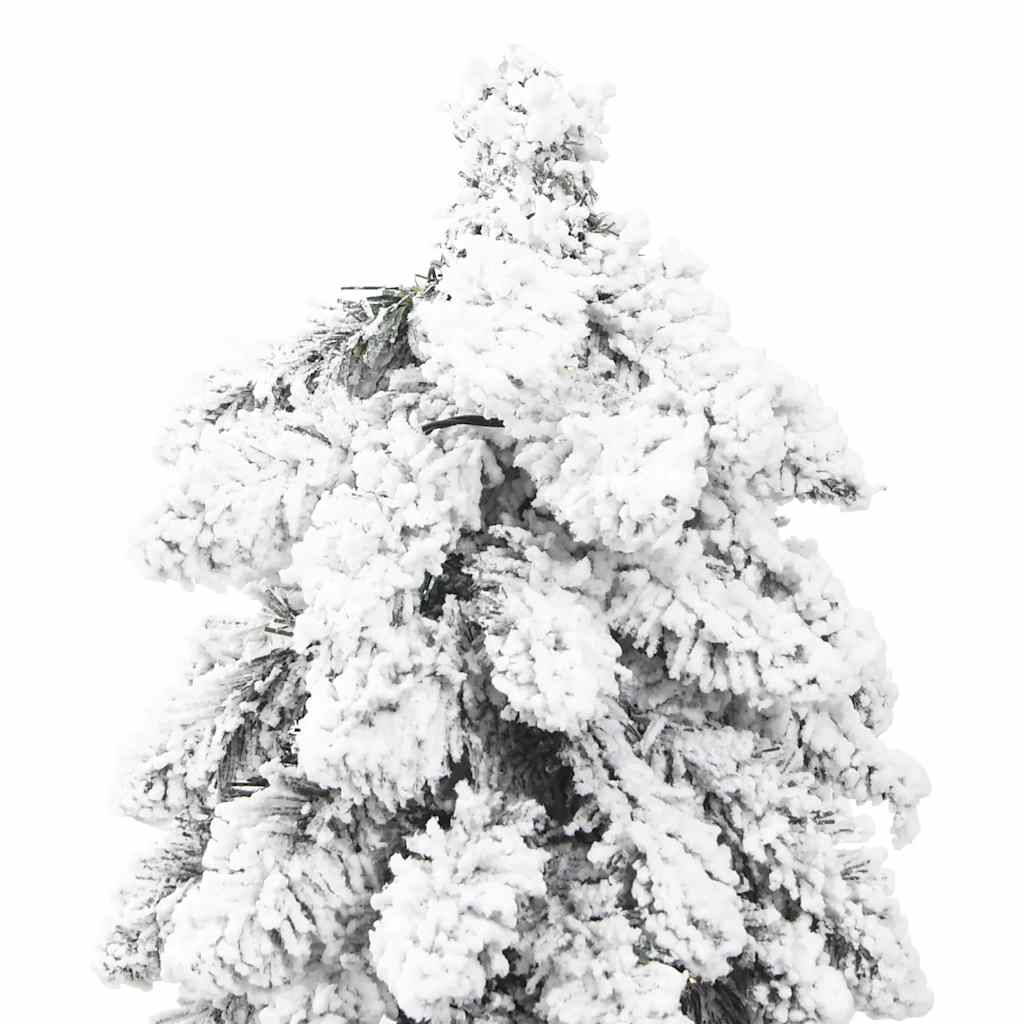 Artificial Pre-lit Christmas Tree with 100 LEDs and Flocked Snow 70.9"