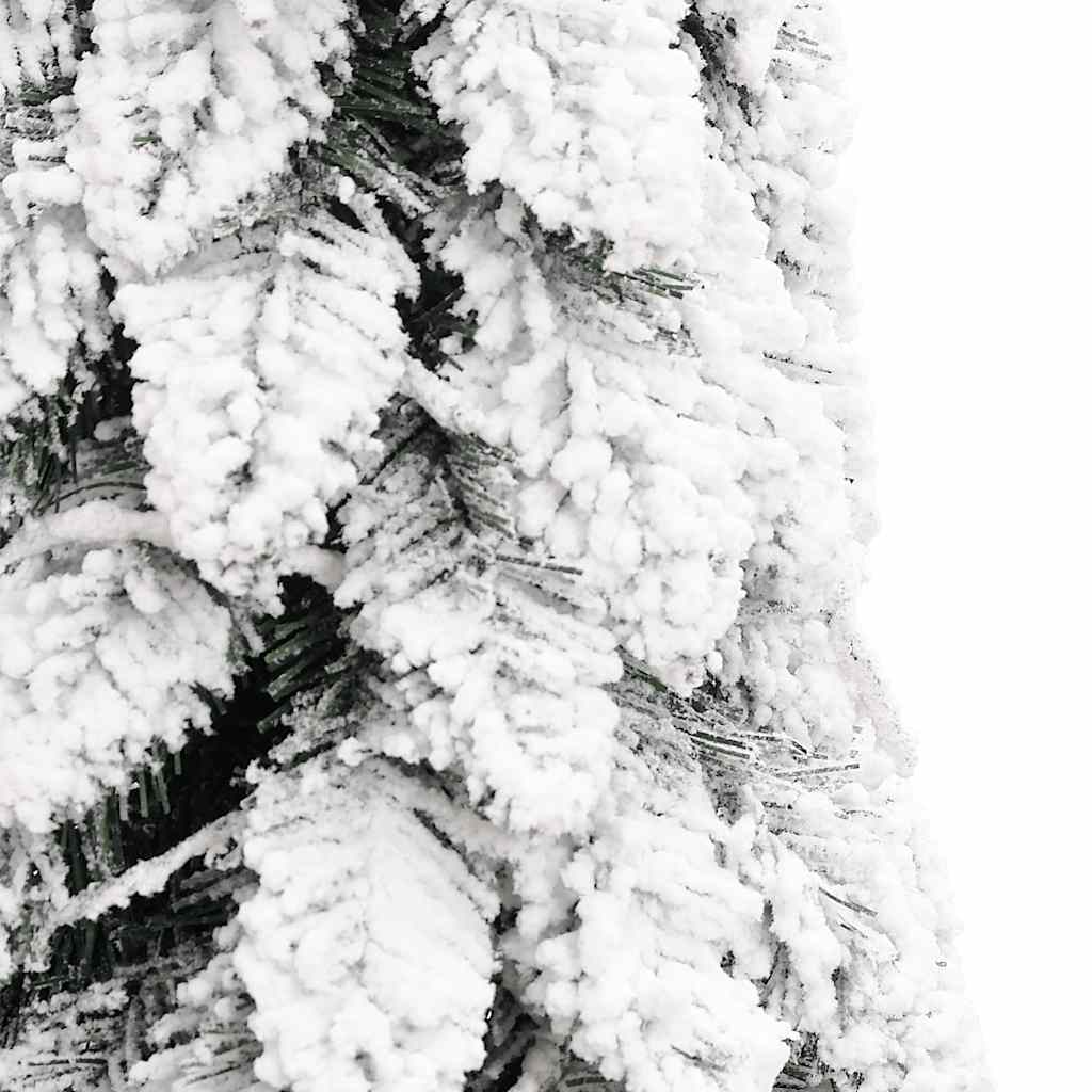 Artificial Pre-lit Christmas Tree with 100 LEDs and Flocked Snow 70.9"