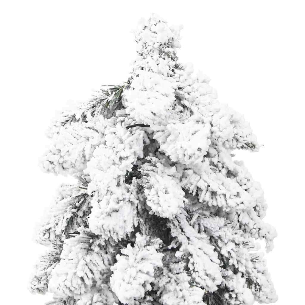 Artificial Christmas Tree Green and white PVC, Metal 82.7 in tall