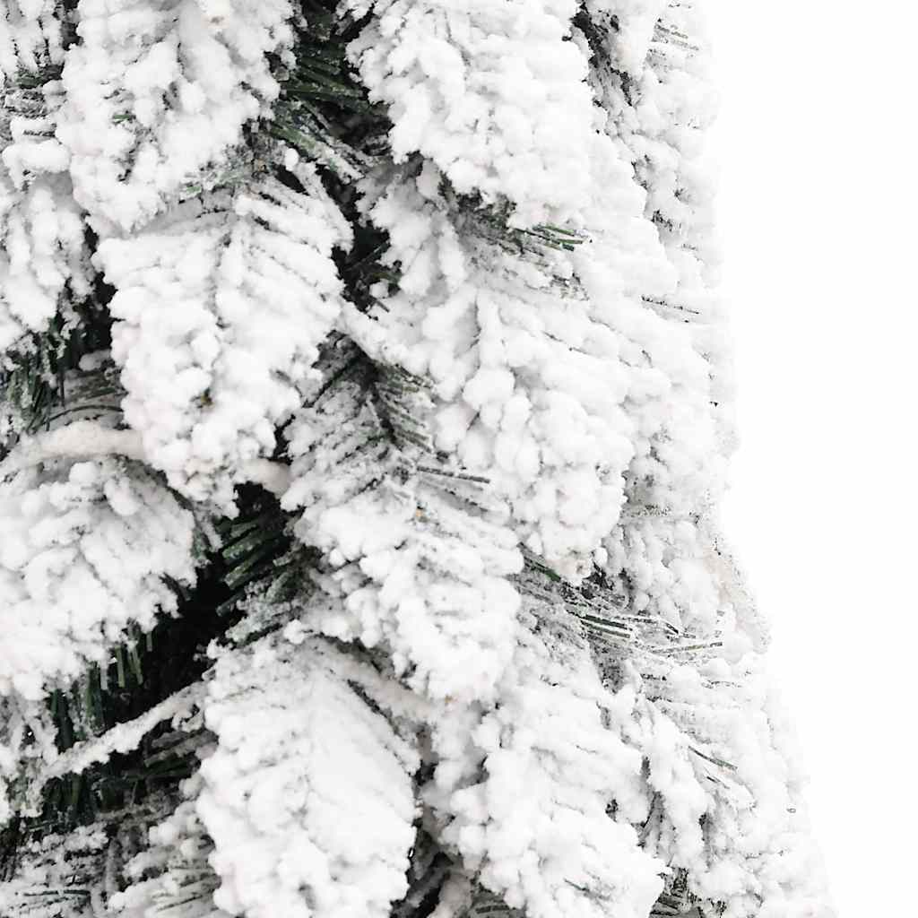 Artificial Christmas Tree Green and white PVC, Metal 82.7 in tall