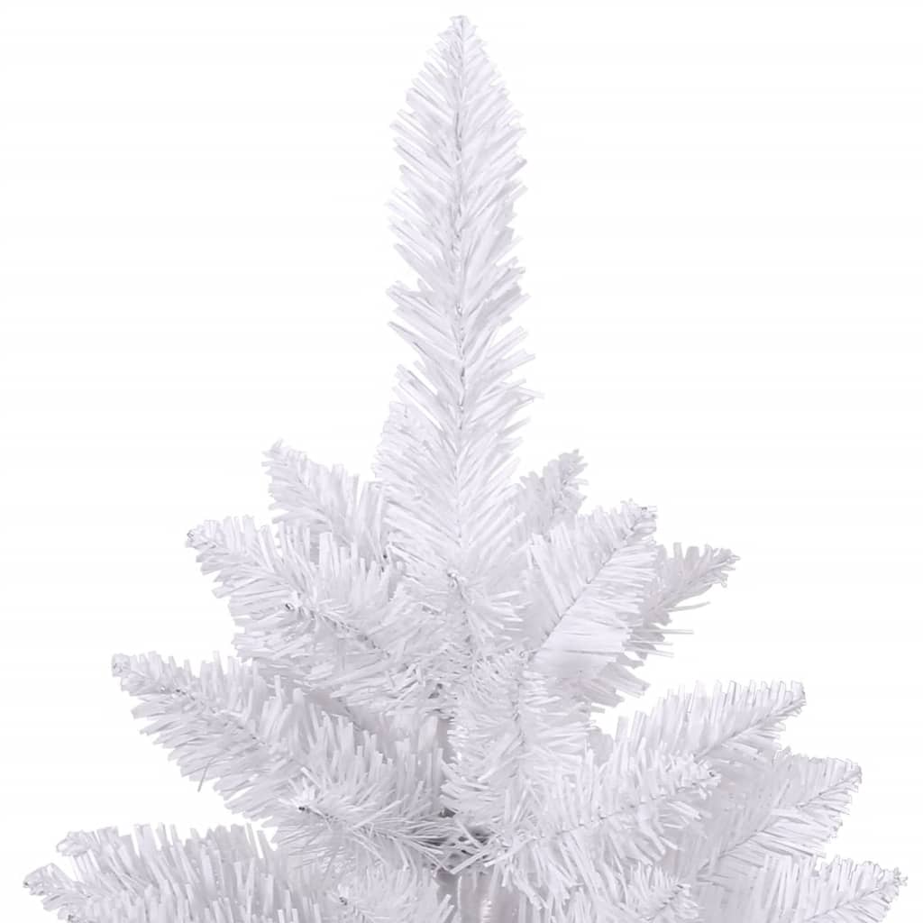 Artificial Hinged Christmas Tree with Stand White 106.3"