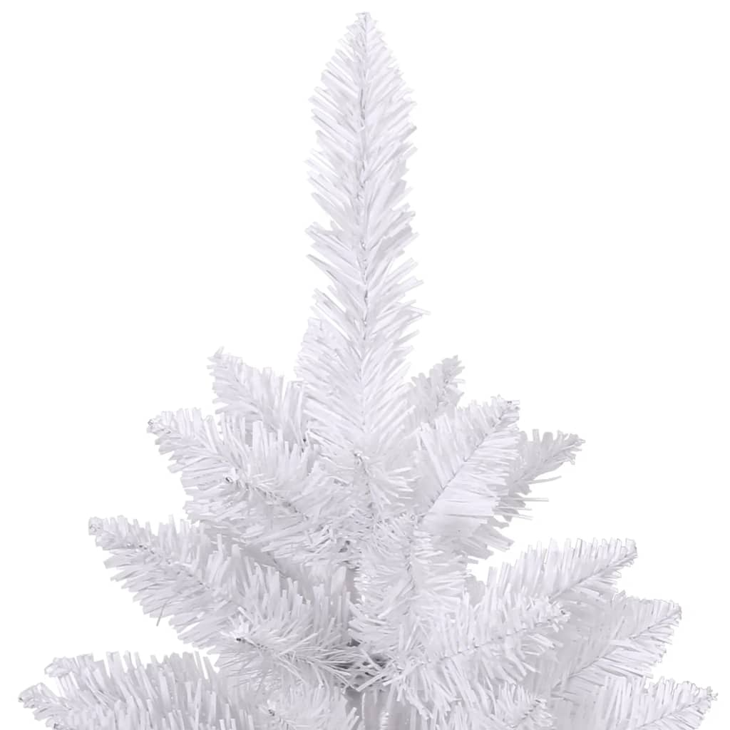 Artificial Hinged Christmas Tree with Stand White 118.1"