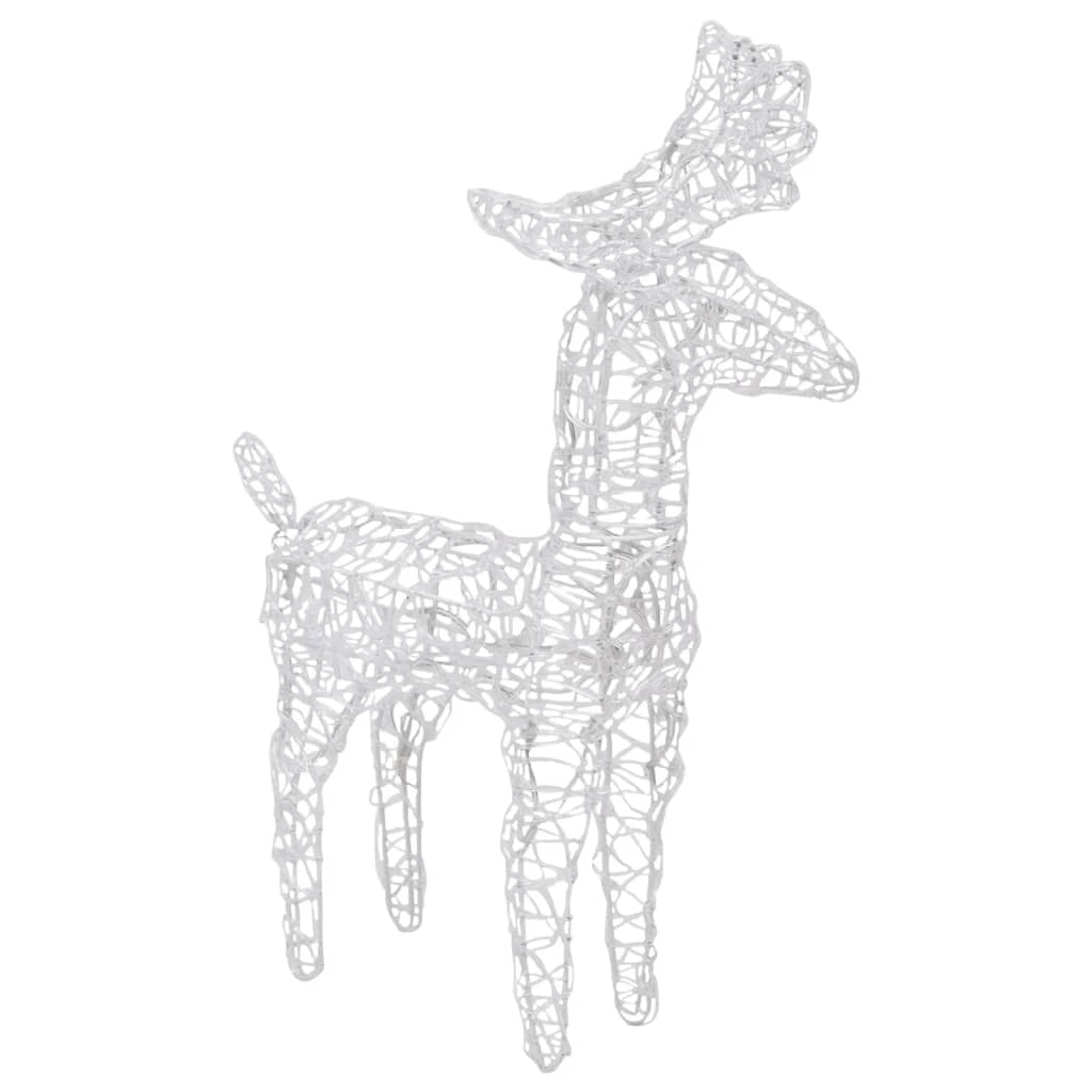 Christmas Reindeer Set of 6 Multicolour Acrylic Medium