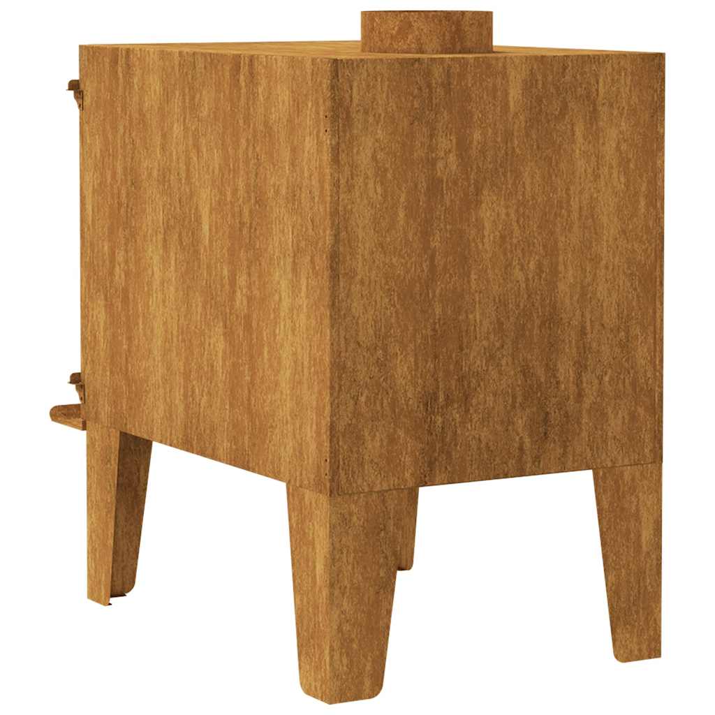 Camping Stove 13.8"x19.7"x21.7" Corten Steel
