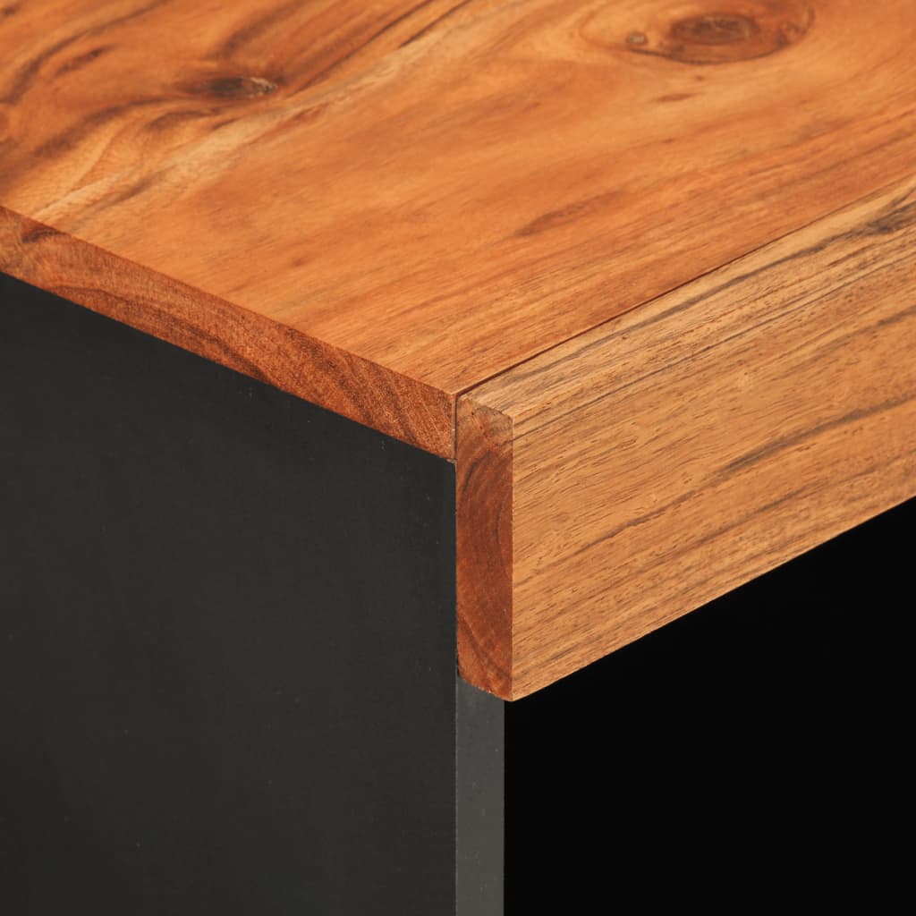 TV Cabinet Natural Wood Solid Acacia Wood Medium TV Cabinet