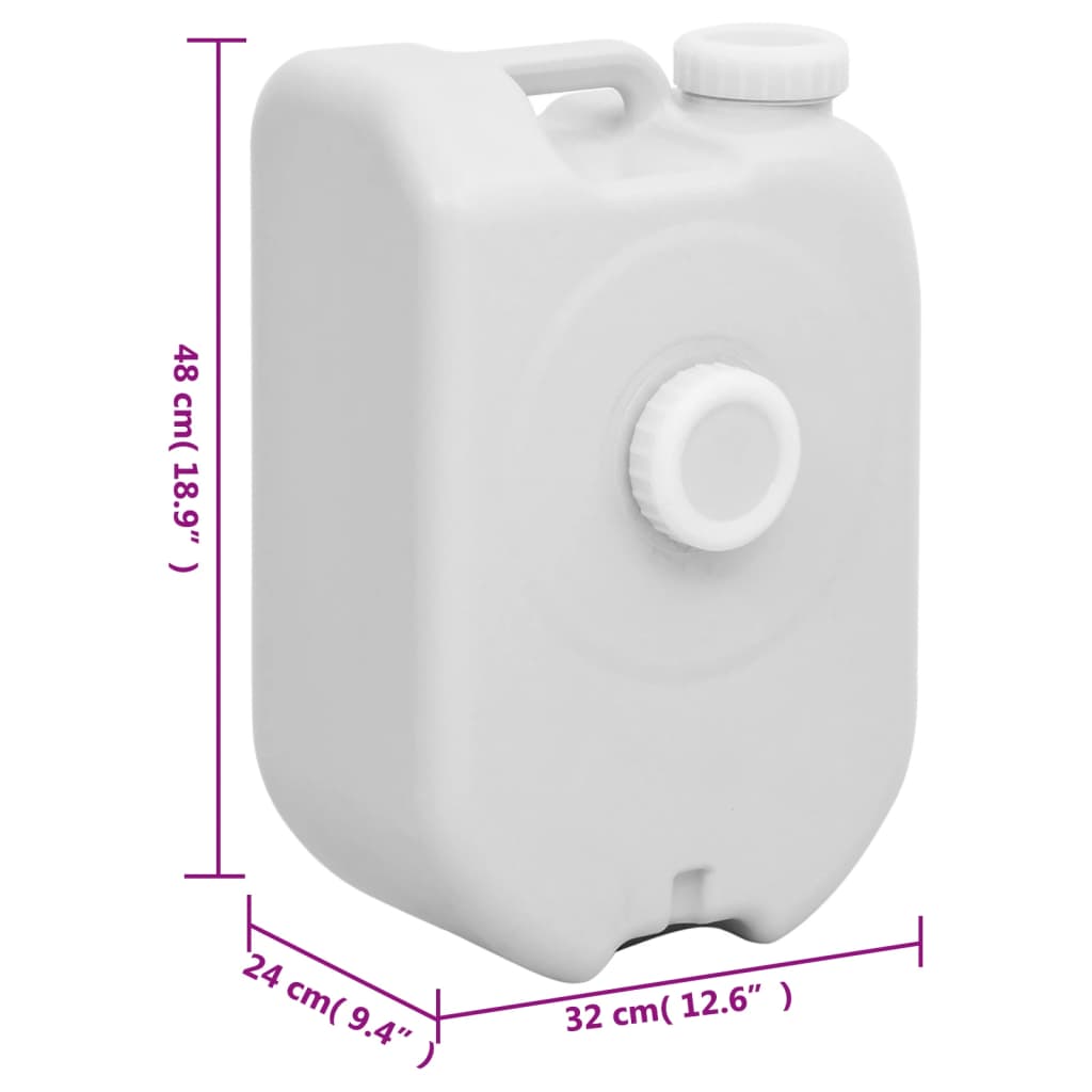 Portable Water Tank 6.3 gal Gray