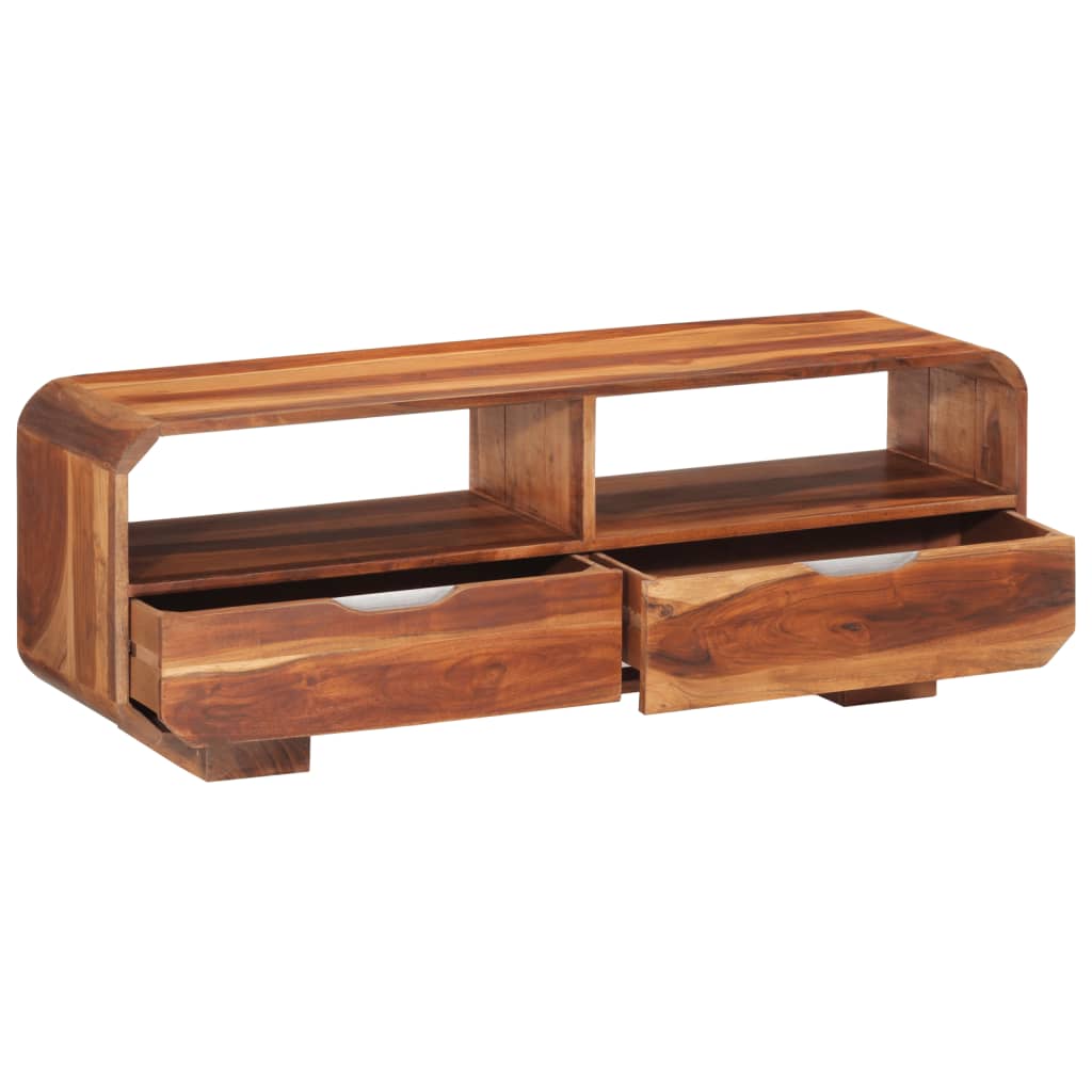 TV Cabinet Honey-colored Solid acacia wood Medium TV Cabinet