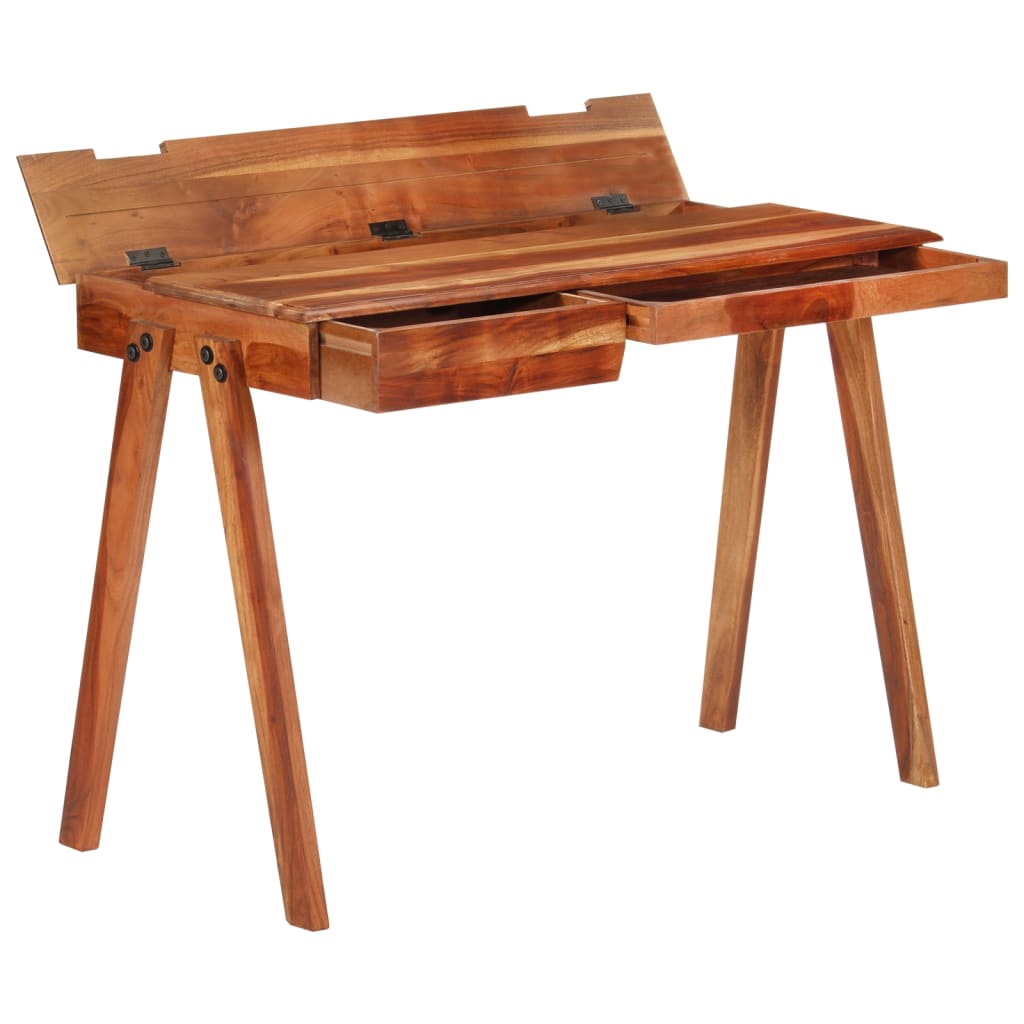 Writing Desk Honey Solid acacia wood Writing Desk Rectangular