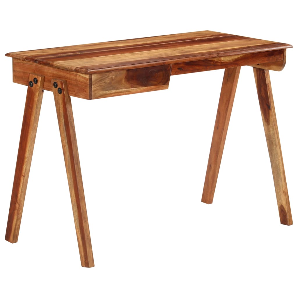 Writing Desk Honey Solid acacia wood Writing Desk Rectangular