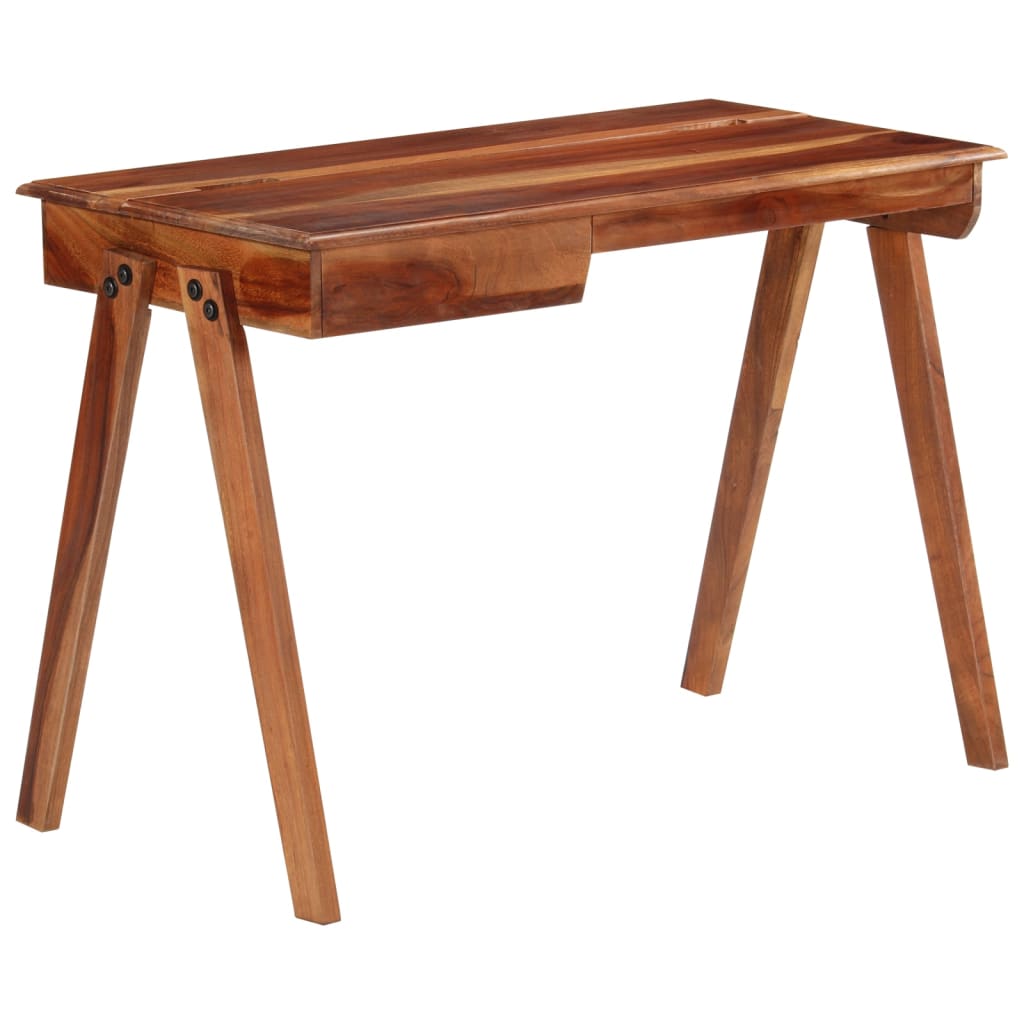 Writing Desk Honey Solid acacia wood Writing Desk Rectangular