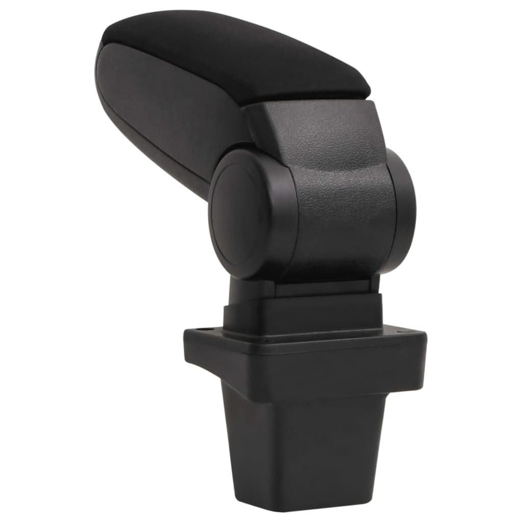 Car Armrest Black 5.5"x13"x(12.6"-19.1") ABS