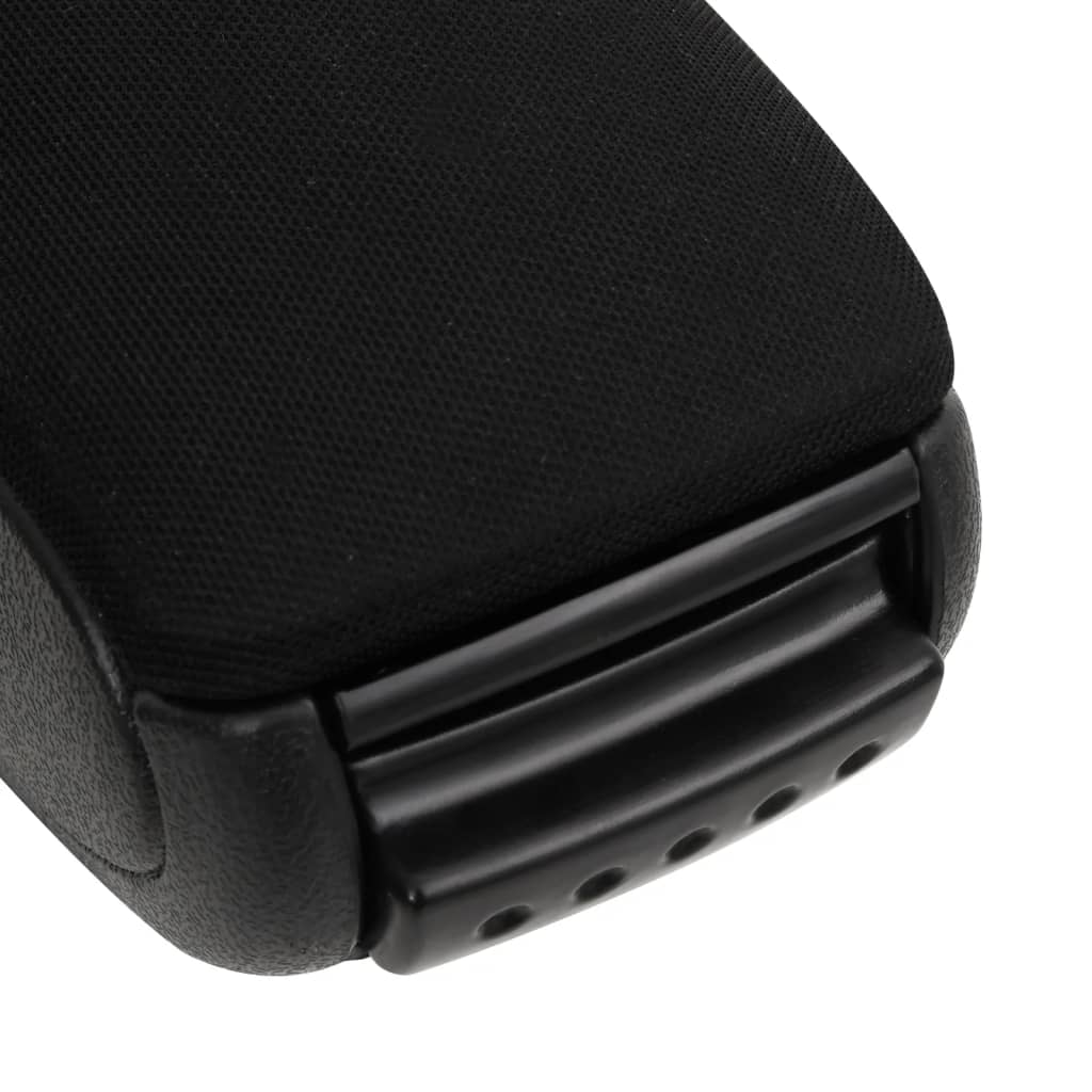 Car Armrest Black 5.5"x13"x(12.6"-19.1") ABS