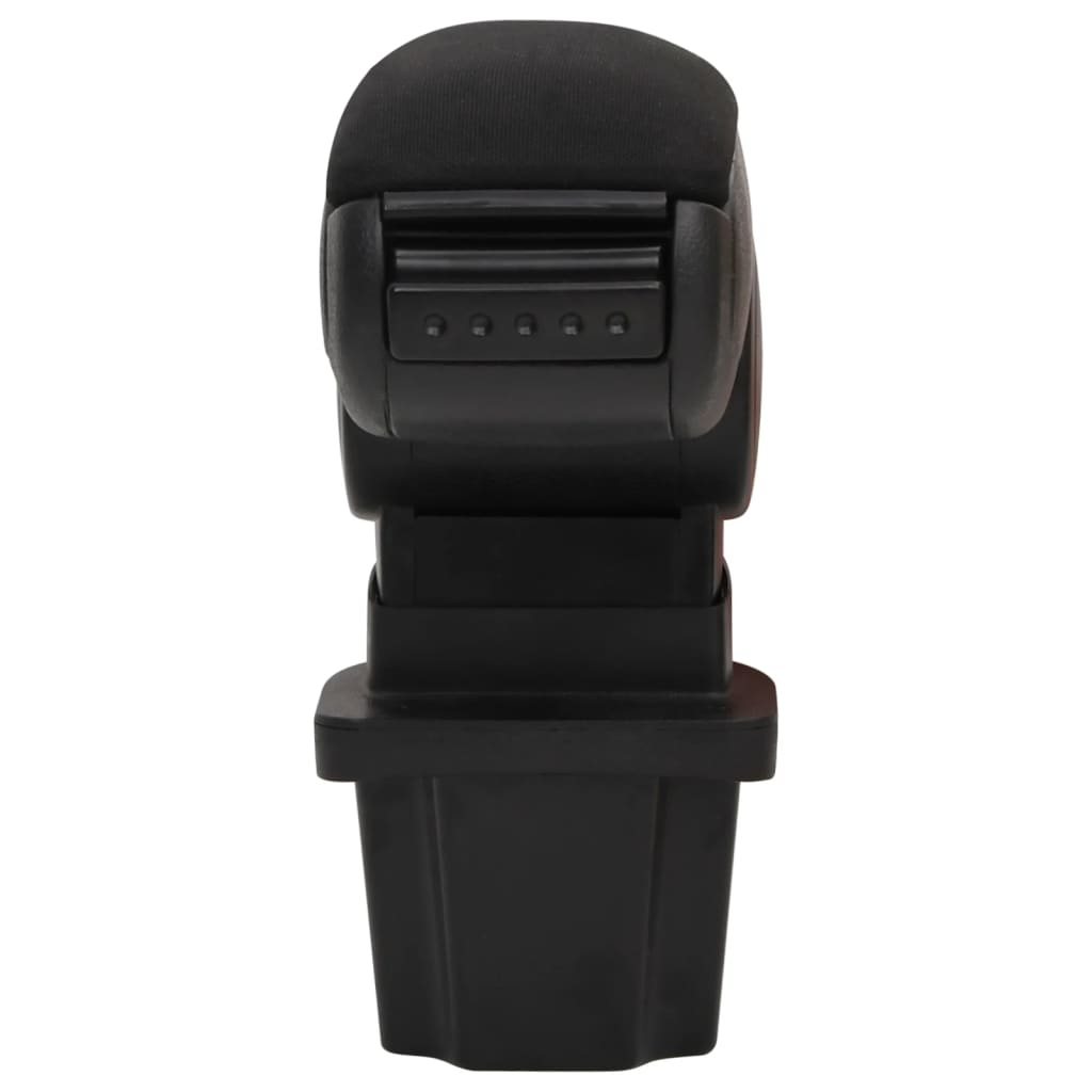 Car Armrest Black 5.3"x12.8"x(12.2"-18.3") ABS