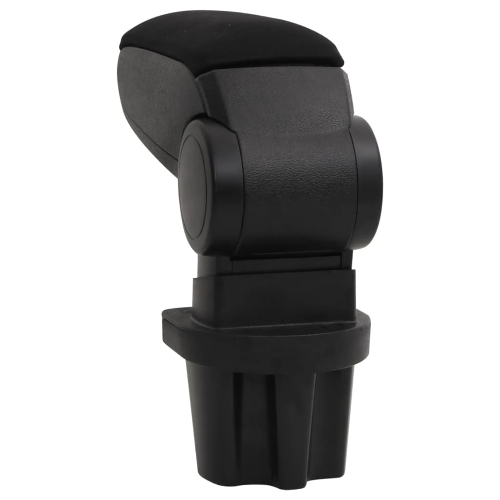 Car Armrest Black 5.3"x12.8"x(12.2"-18.3") ABS