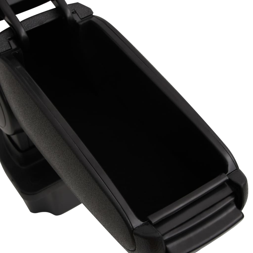 Car Armrest Black 5.3"x12.8"x(12.2"-18.3") ABS
