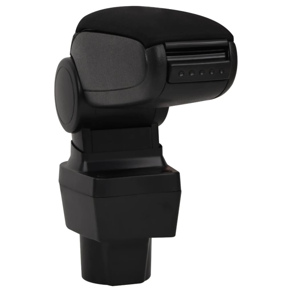 Car Armrest Black 4.7"x12.6"x(12.6"-19.3") ABS