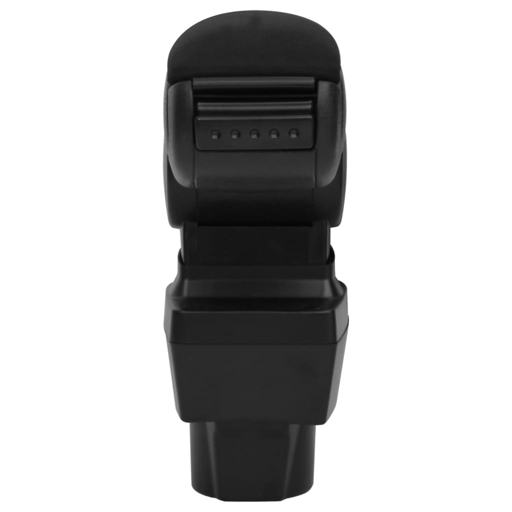 Car Armrest Black 4.7"x12.6"x(12.6"-19.3") ABS