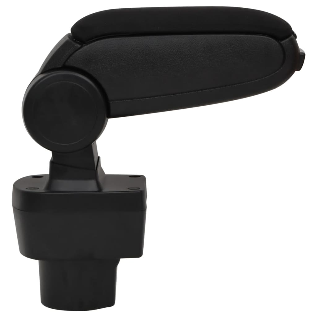 Car Armrest Black 4.7"x12.6"x(12.6"-19.3") ABS