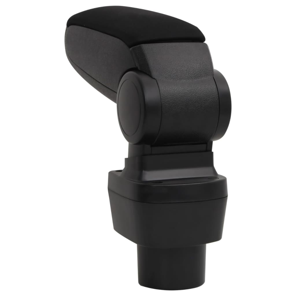 Car Armrest Black 4.7"x12.6"x(12.6"-19.3") ABS