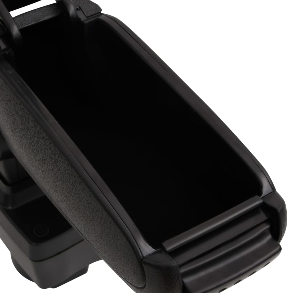 Car Armrest Black 4.7"x12.6"x(12.6"-19.3") ABS