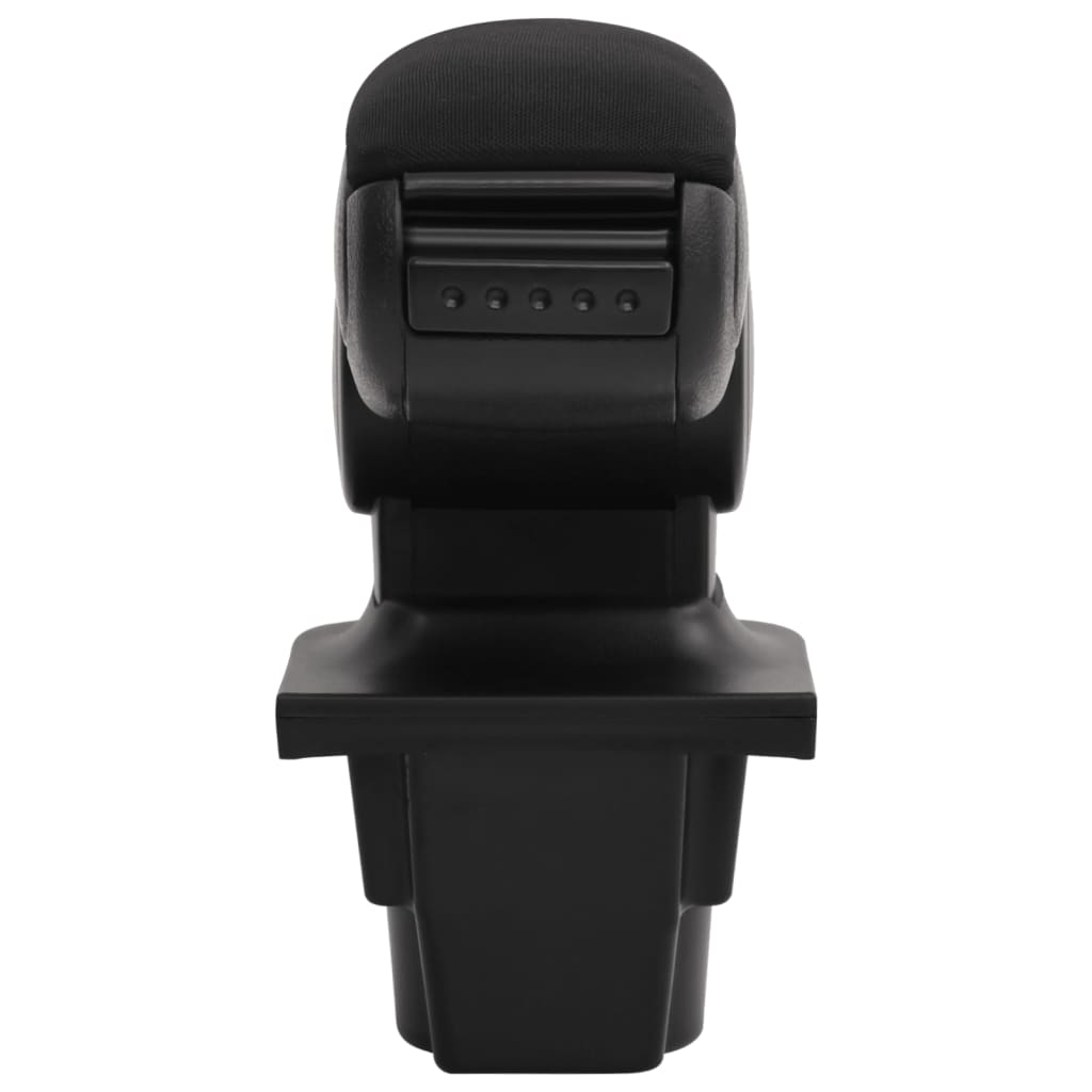 Car Armrest Black 6.3"x13.8"x(11.8"-19.3") ABS