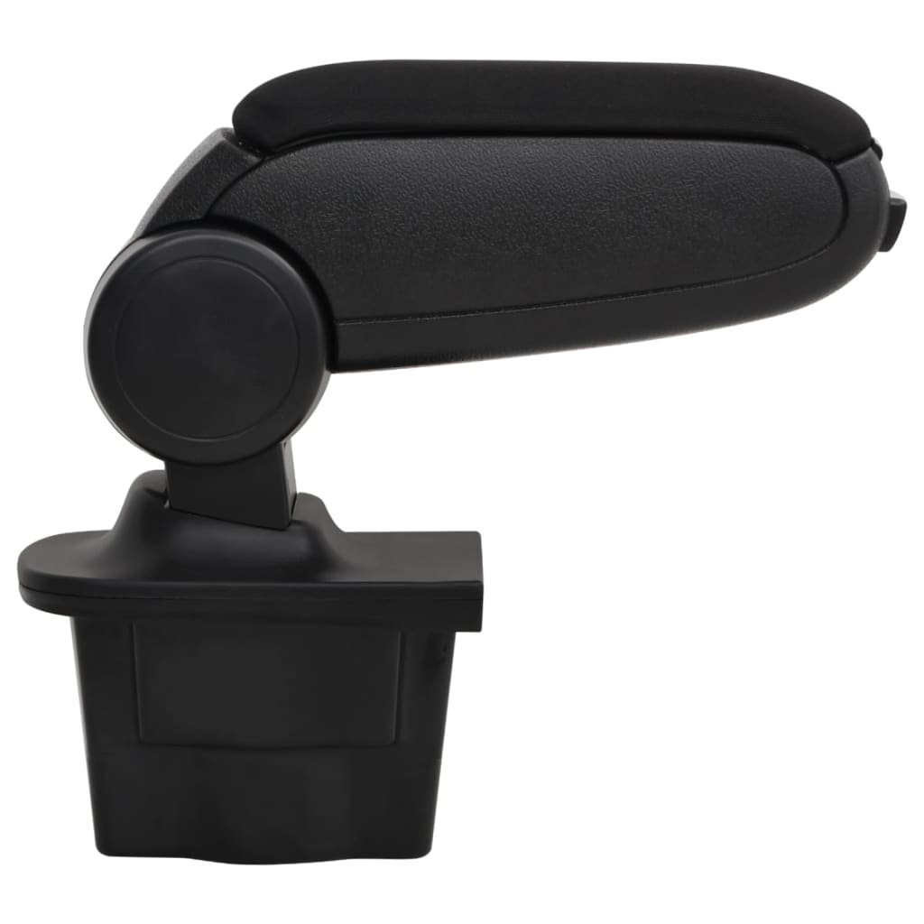 Car Armrest Black 6.3"x13.8"x(11.8"-19.3") ABS