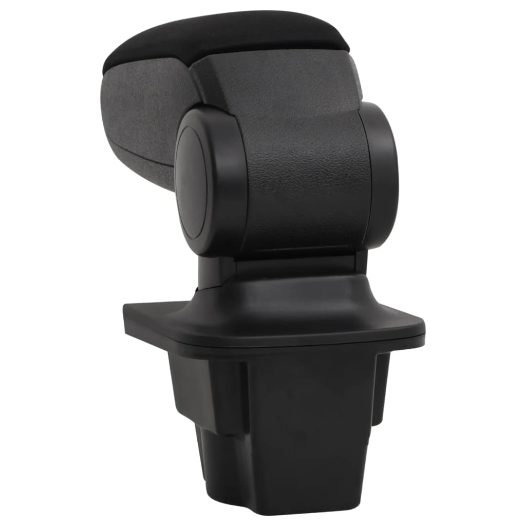 Car Armrest Black 6.3"x13.8"x(11.8"-19.3") ABS