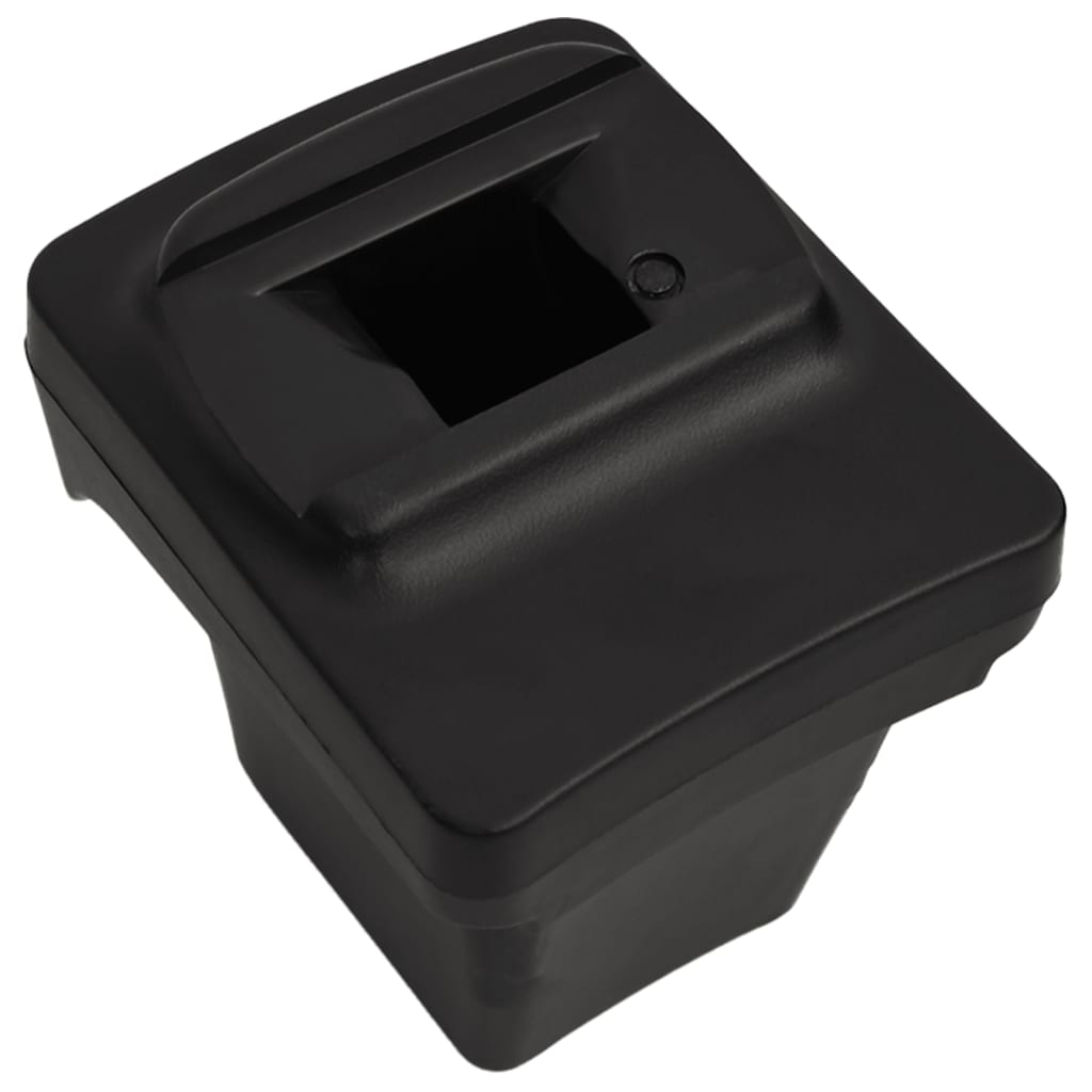 Car Armrest Black 5.1"x13"x(12.2"-18.9") ABS
