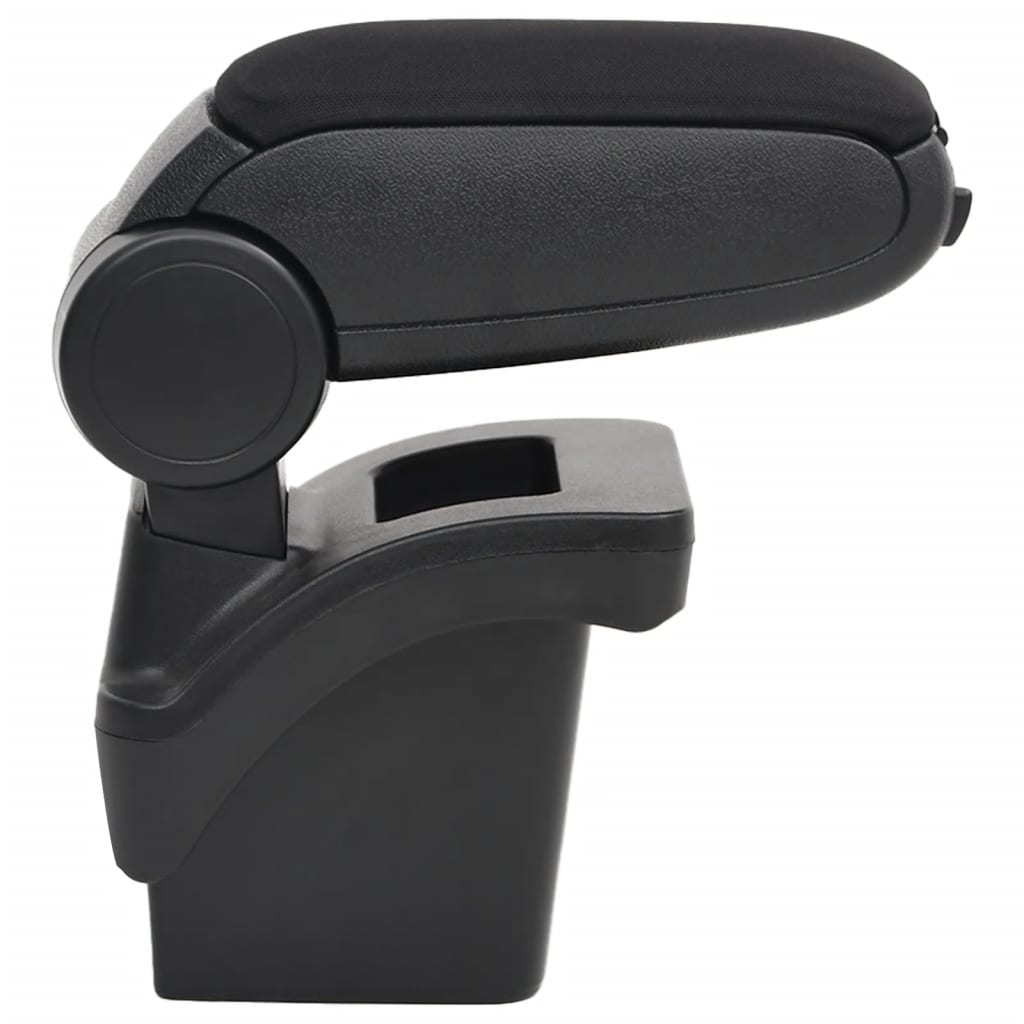Car Armrest Black 6.3"x11.8"x(15.7"-19.7") ABS