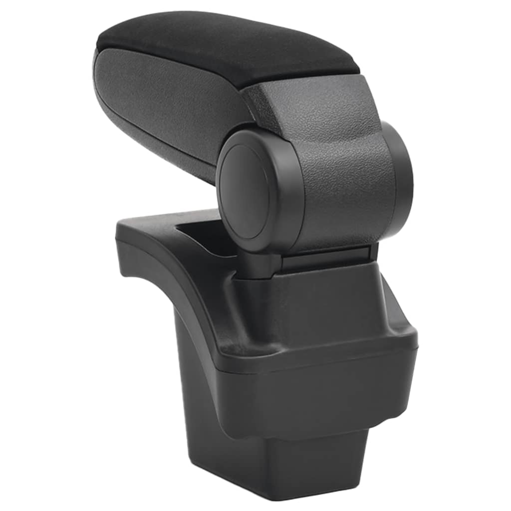 Car Armrest Black 6.3"x11.8"x(15.7"-19.7") ABS