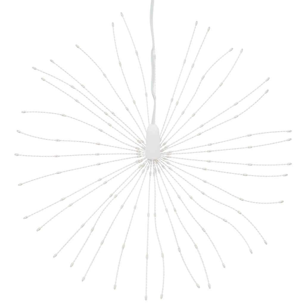 Christmas Starburst Light Set of 2 Cool White Copper Small