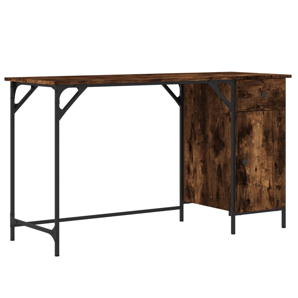 Computer Desk Smoked oak Engineered wood, metal 51.6x18.9x29.5 in