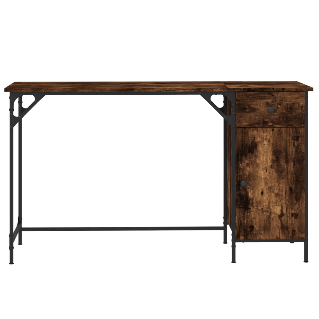Computer Desk Smoked oak Engineered wood, metal 51.6x18.9x29.5 in