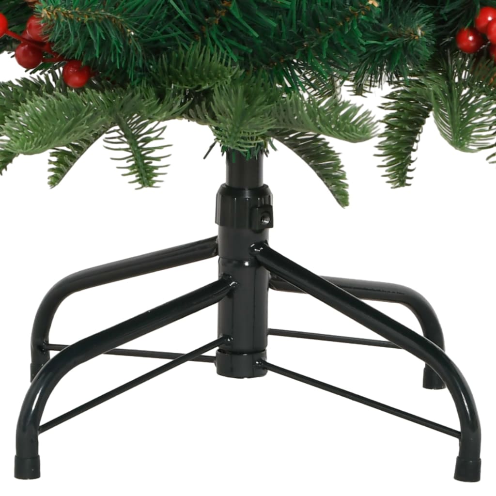 Artificial Hinged Christmas Tree Green PVC, PE, iron Medium