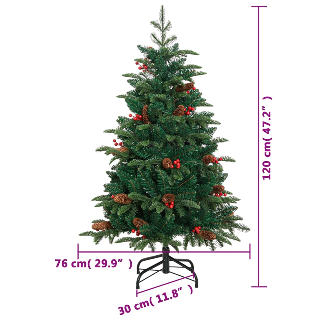 Artificial Hinged Christmas Tree Green PVC, PE, iron Medium