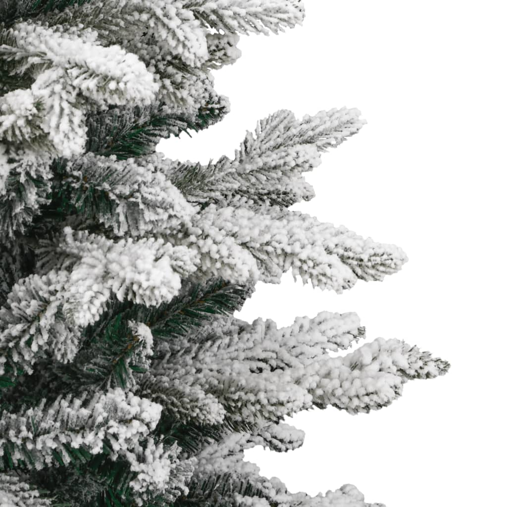 Artificial Hinged Christmas Tree Green and white PVC Medium