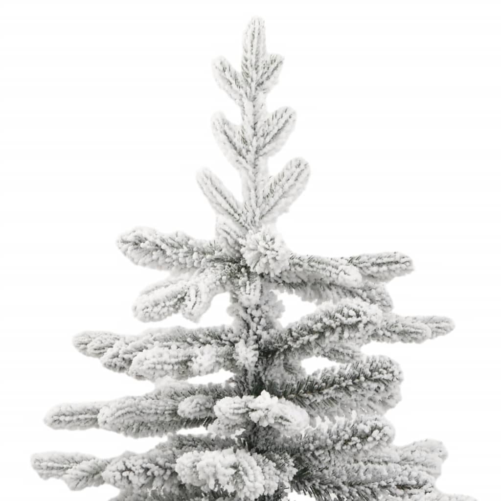 Artificial Hinged Christmas Tree Green and White PE, PVC, Iron
