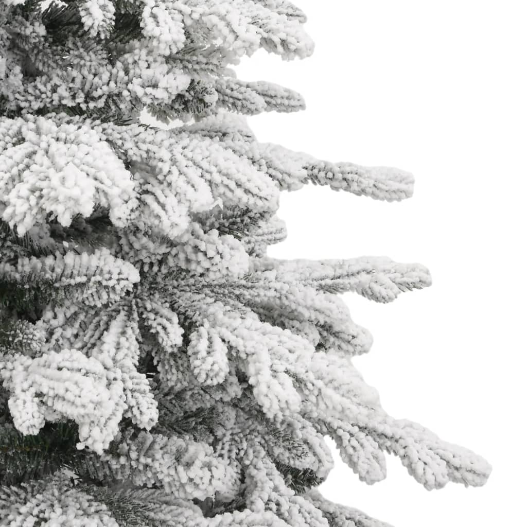Artificial Hinged Christmas Tree Green and White PE, PVC, Iron