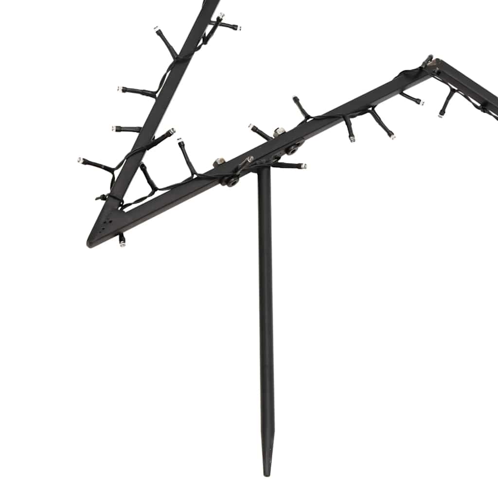 Christmas Light Decoration Warm white, Black Iron Large