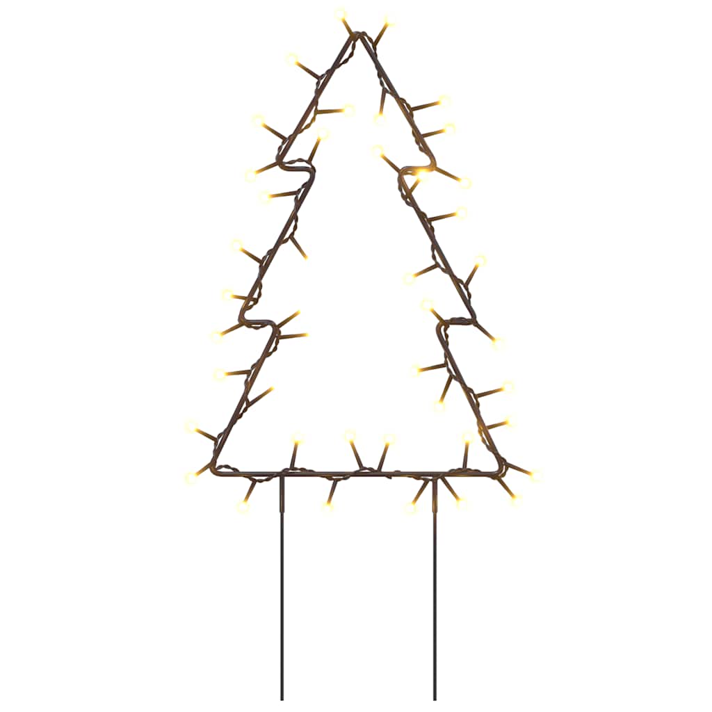 Christmas Light Decoration Set of 3 Warm white, Black Iron