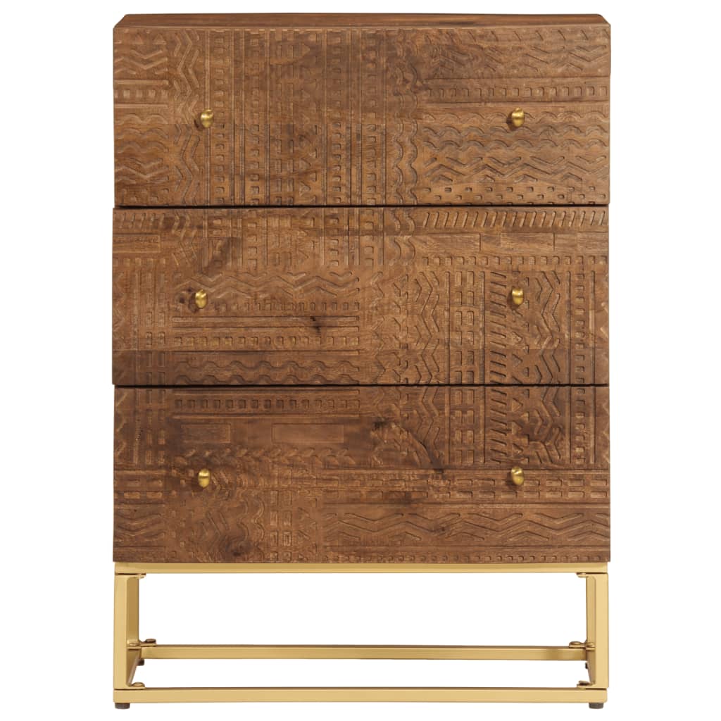 Chest Of Drawers Brown Solid mango wood Medium Chest Of Drawers