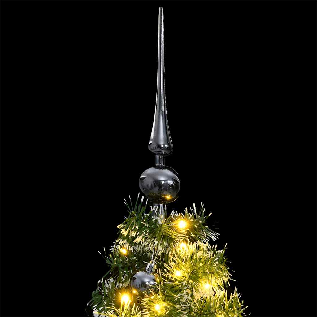 Artificial Hinged Christmas Tree 150 LEDs & Ball Set 59.1"