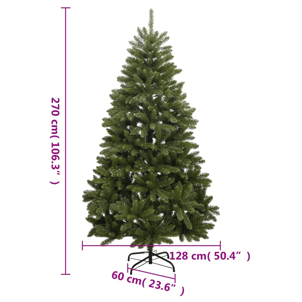 Artificial Hinged Christmas Tree 300 LEDs 106.3"