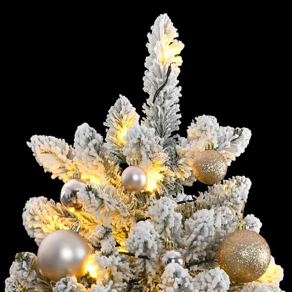 Artificial Hinged Christmas Tree 300 LEDs & Ball Set 106.3"